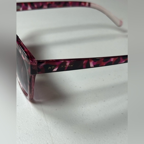 Betsey Johnson Tortoise Shell Geometric Retro Modern MCM Glasses Classic Chic - Picture 8 of 15